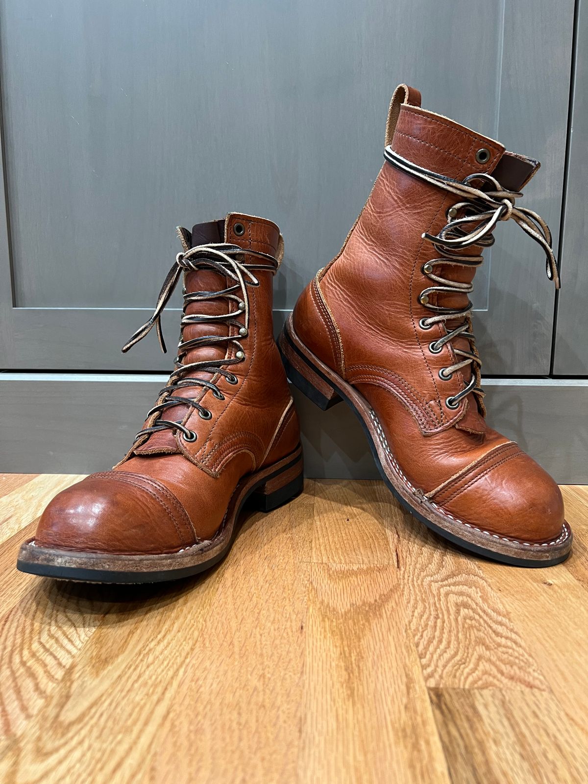 Photo by spiritualized50 on February 5, 2026 of the Nicks DomePro in Horween English Tan Dublin.