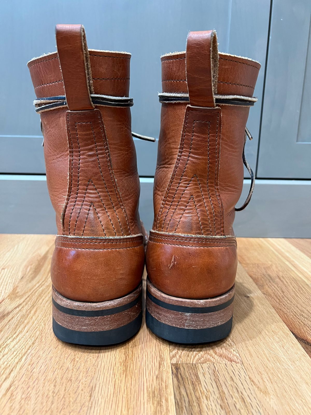 Photo by spiritualized50 on February 5, 2026 of the Nicks DomePro in Horween English Tan Dublin.