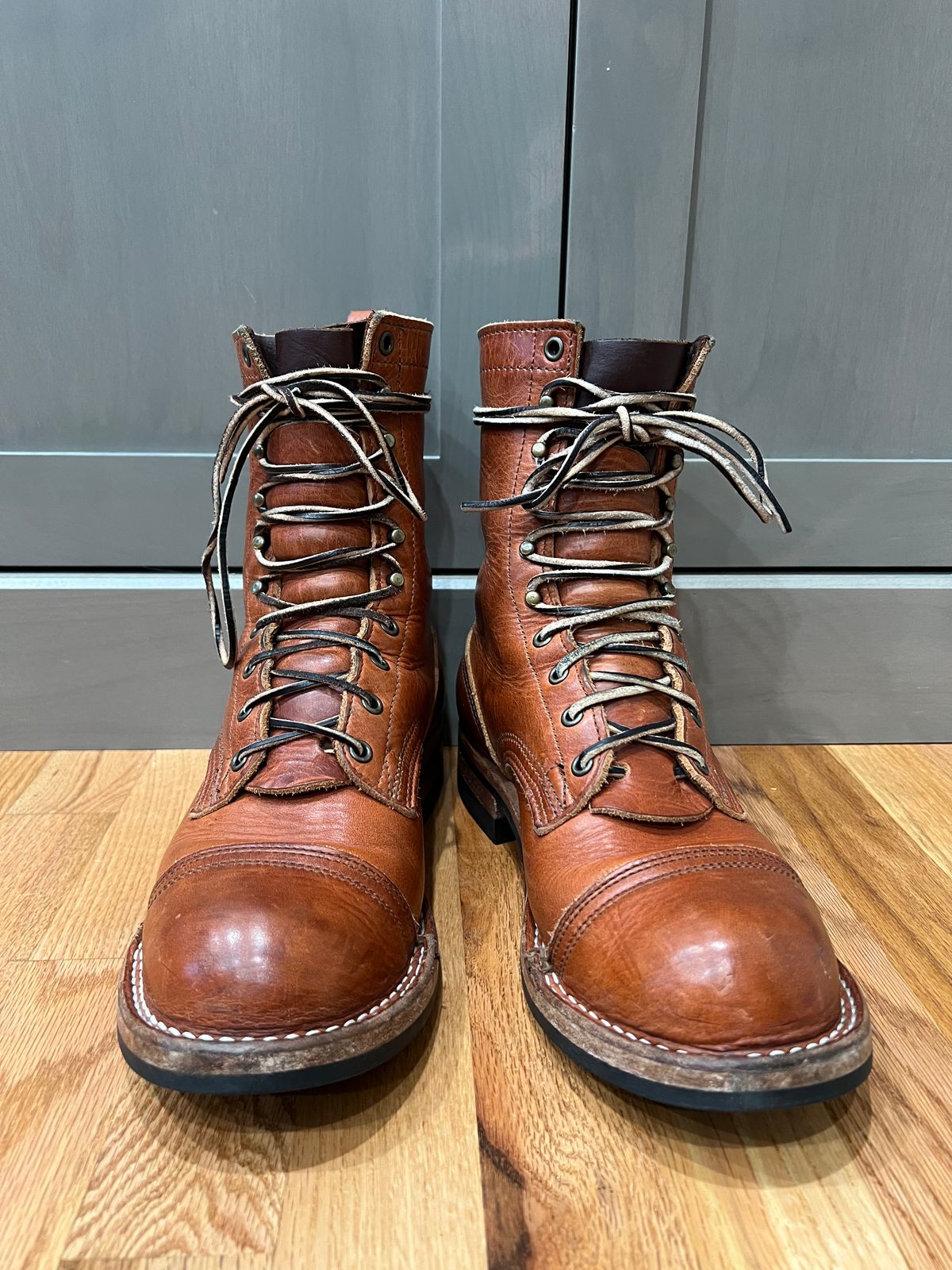 Photo by spiritualized50 on February 5, 2026 of the Nicks DomePro in Horween English Tan Dublin.