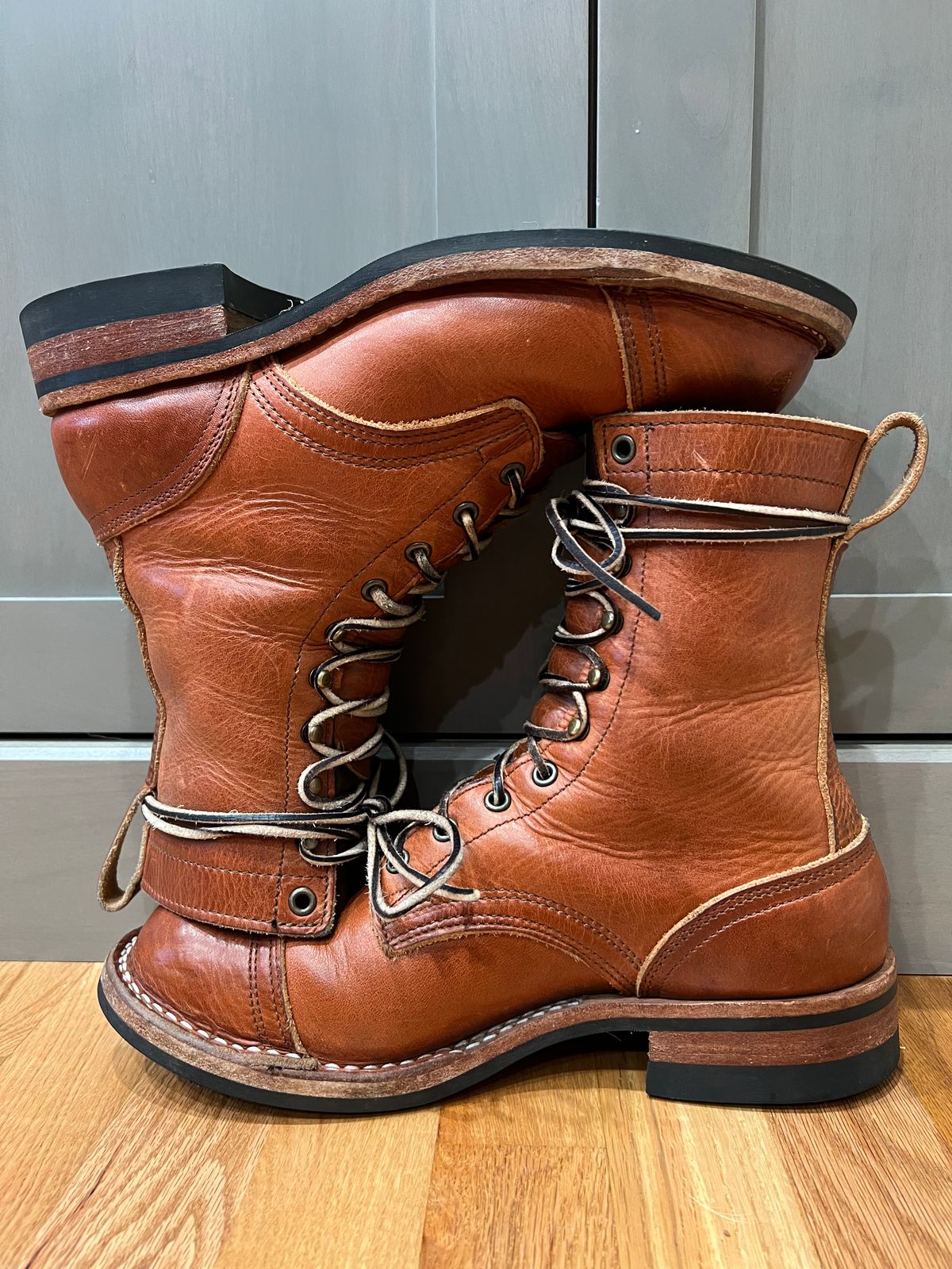 Photo by spiritualized50 on February 5, 2026 of the Nicks DomePro in Horween English Tan Dublin.