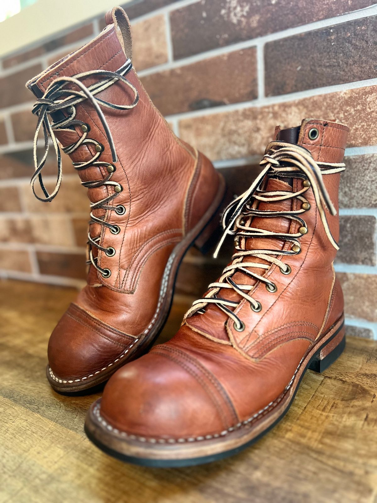 Photo by spiritualized50 on April 5, 2026 of the Nicks DomePro in Horween English Tan Dublin.