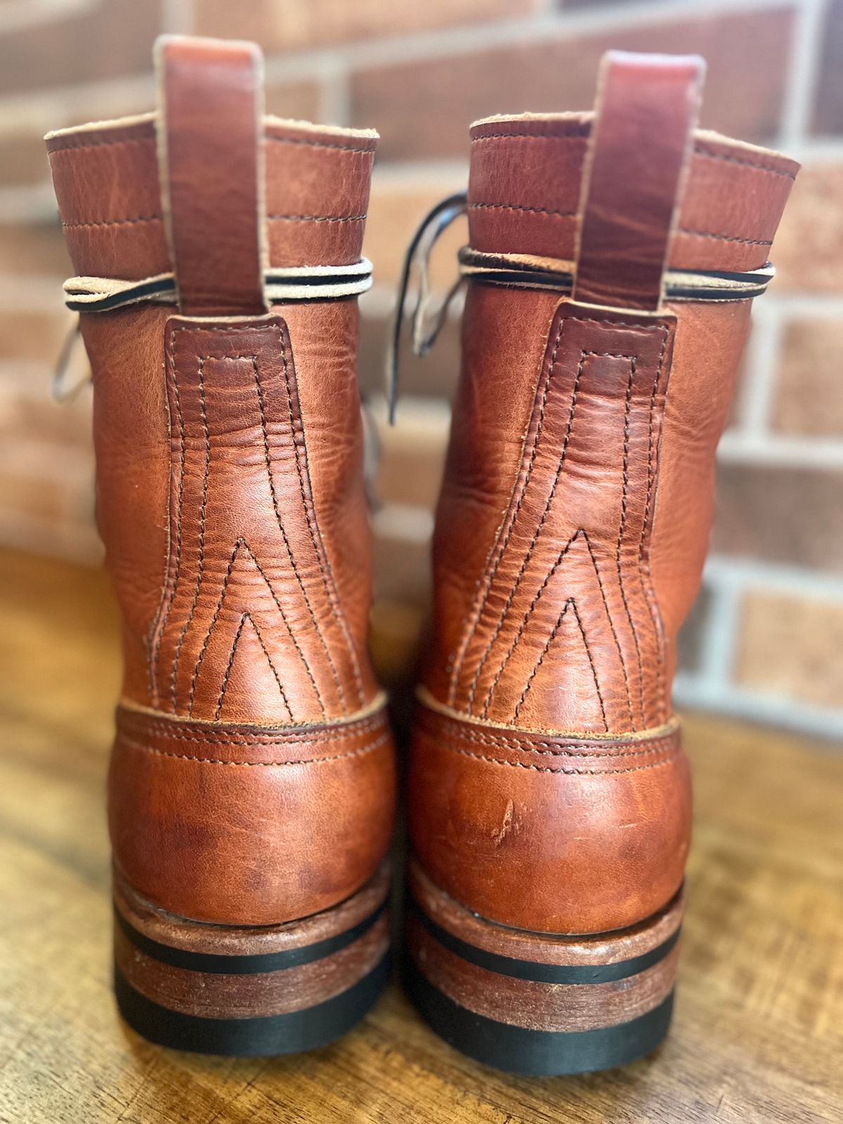 Photo by spiritualized50 on April 5, 2026 of the Nicks DomePro in Horween English Tan Dublin.