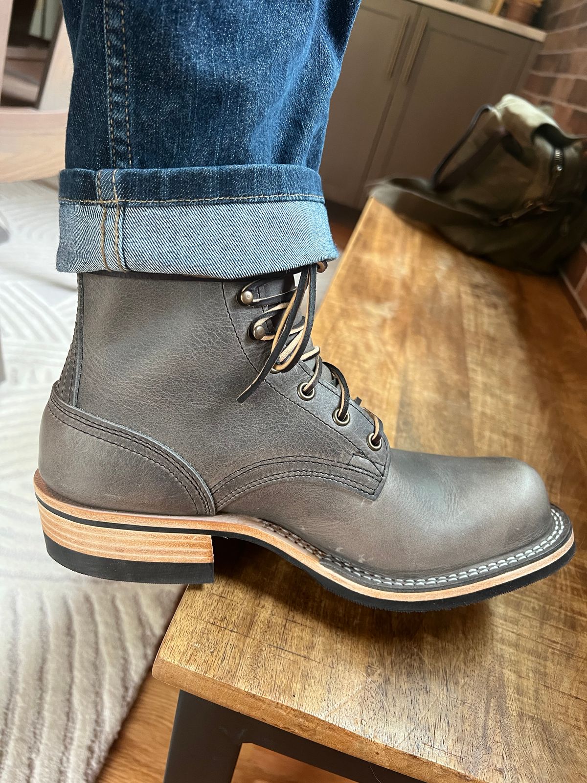 Photo by spiritualized50 on April 28, 2026 of the Nicks MTO in Cypress Light Grey.