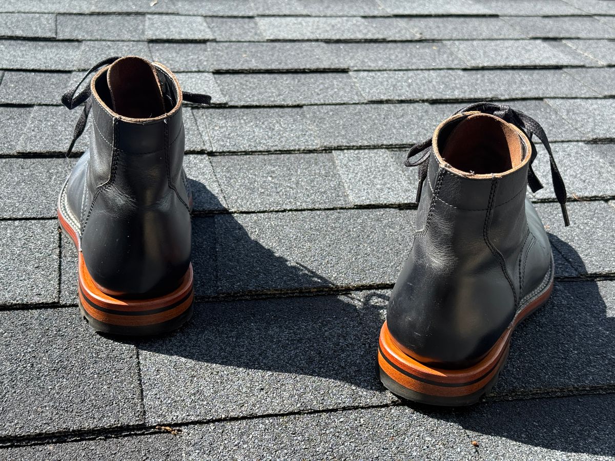 Photo by SYNTHESIZER on May 10, 2025 of the Parkhurst The Allen in Black Veg Tan Teacore.