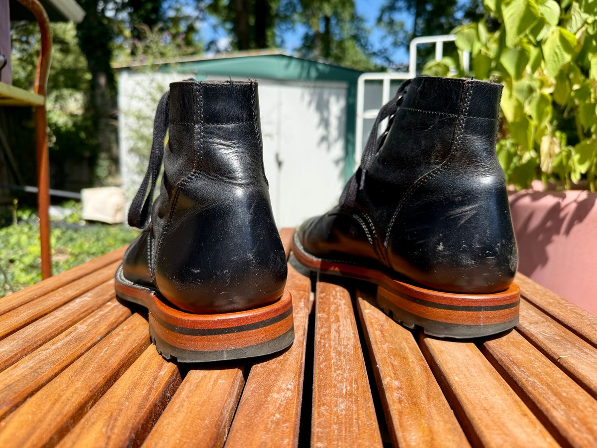 Photo by SYNTHESIZER on September 6, 2025 of the Parkhurst The Allen in Black Veg Tan Teacore.