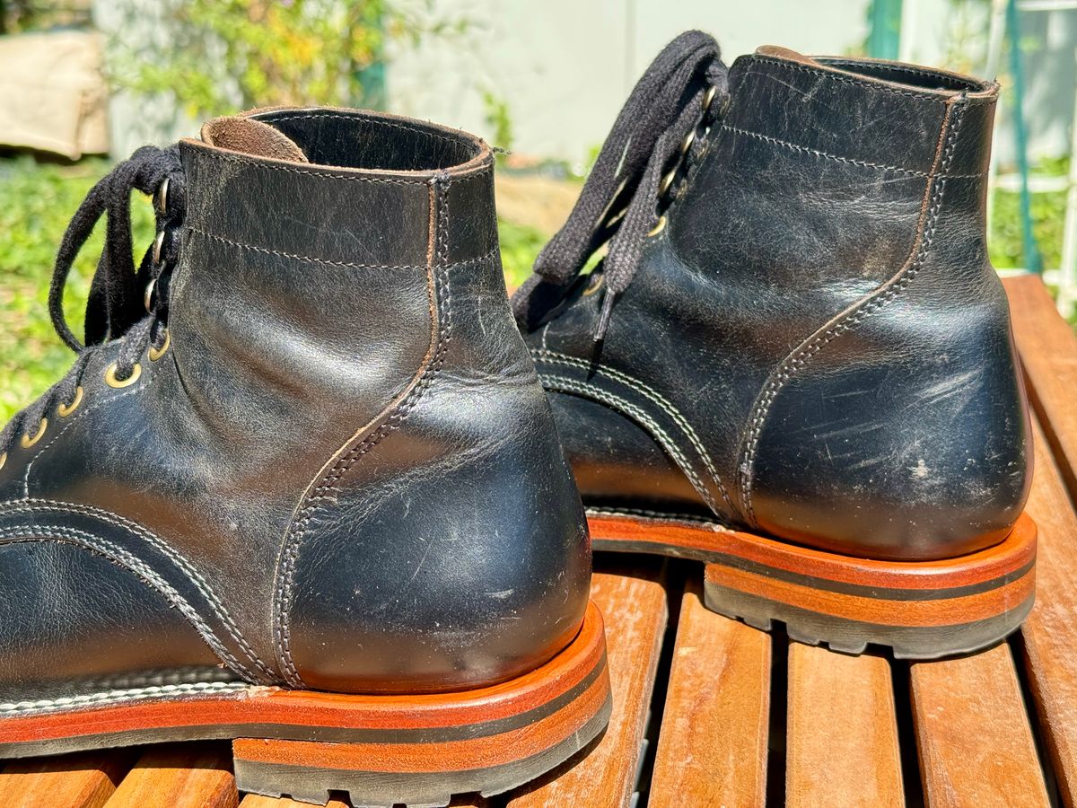 Photo by SYNTHESIZER on September 6, 2025 of the Parkhurst The Allen in Black Veg Tan Teacore.