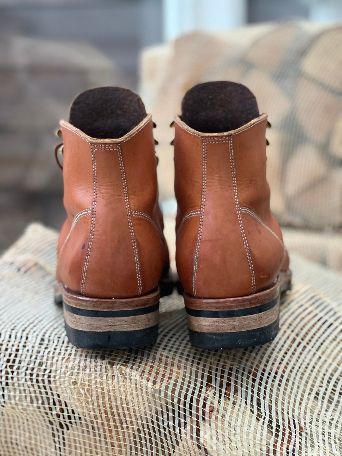 Photo by Lindtveit on December 5, 2024 of the Kristian Lindtveit Custom Model in Granberg Veg Tan.
