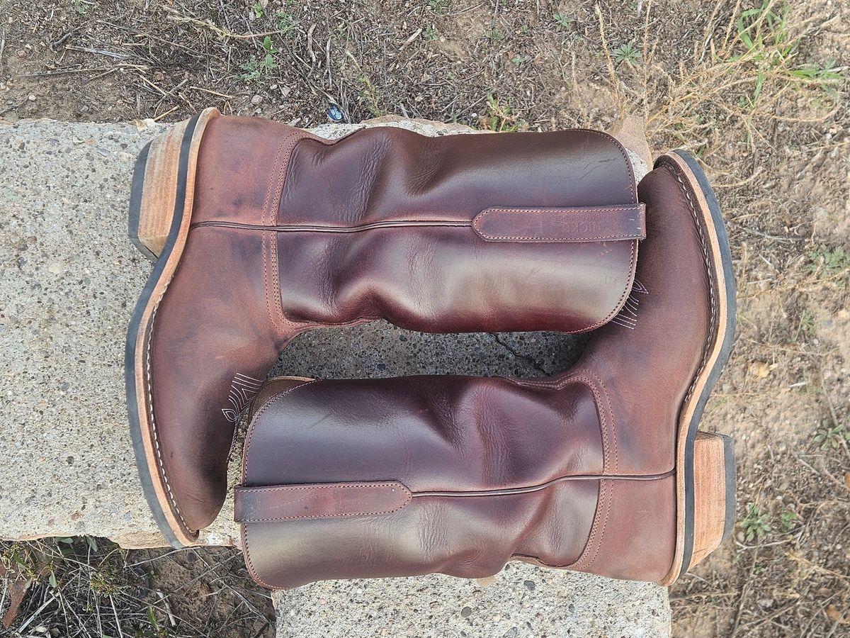 Photo by Sexual_Tyrannosaur on November 1, 2025 of the Nicks Palouse in Seidel 1964 Brown Double Shot & Seidel 1964 Walnut.