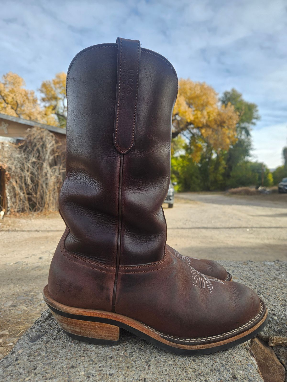 Photo by Sexual_Tyrannosaur on November 1, 2025 of the Nicks Palouse in Seidel 1964 Brown Double Shot & Seidel 1964 Walnut.