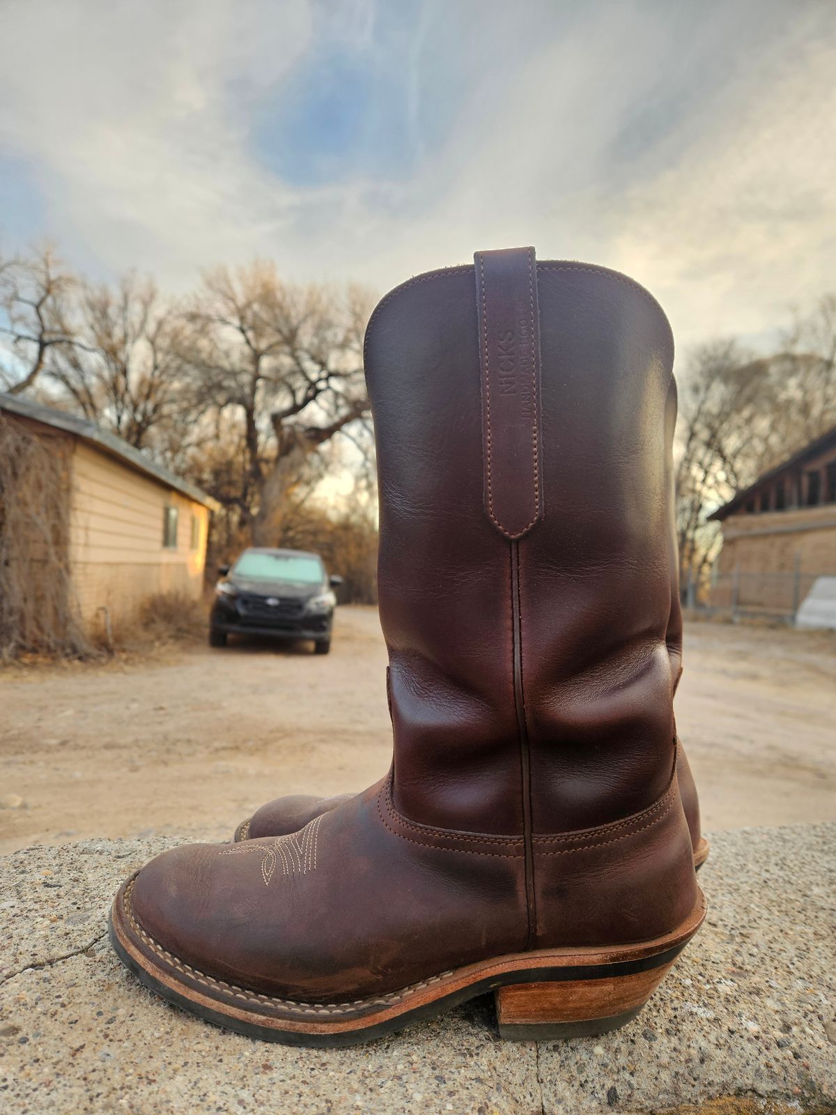 Photo by Sexual_Tyrannosaur on January 5, 2026 of the Nicks Palouse in Seidel 1964 Brown Double Shot & Seidel 1964 Walnut.