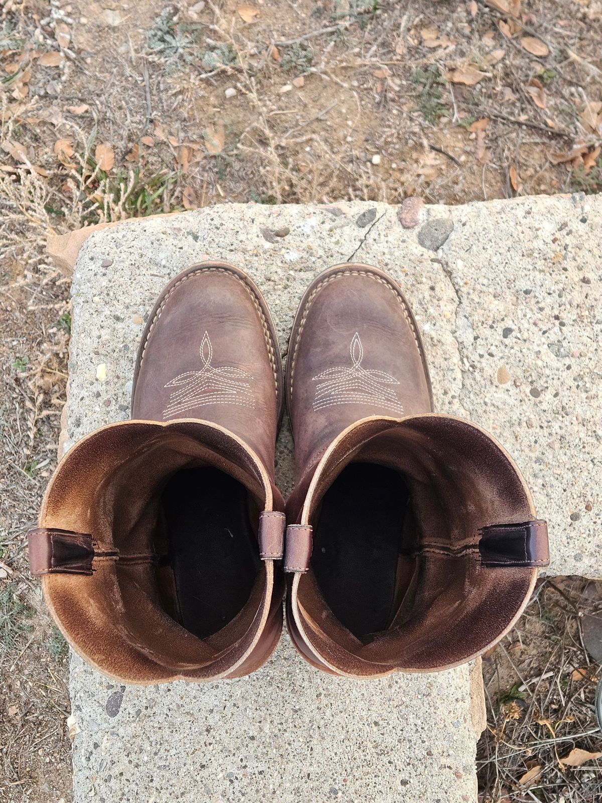 Photo by Sexual_Tyrannosaur on January 5, 2026 of the Nicks Palouse in Seidel 1964 Brown Double Shot & Seidel 1964 Walnut.