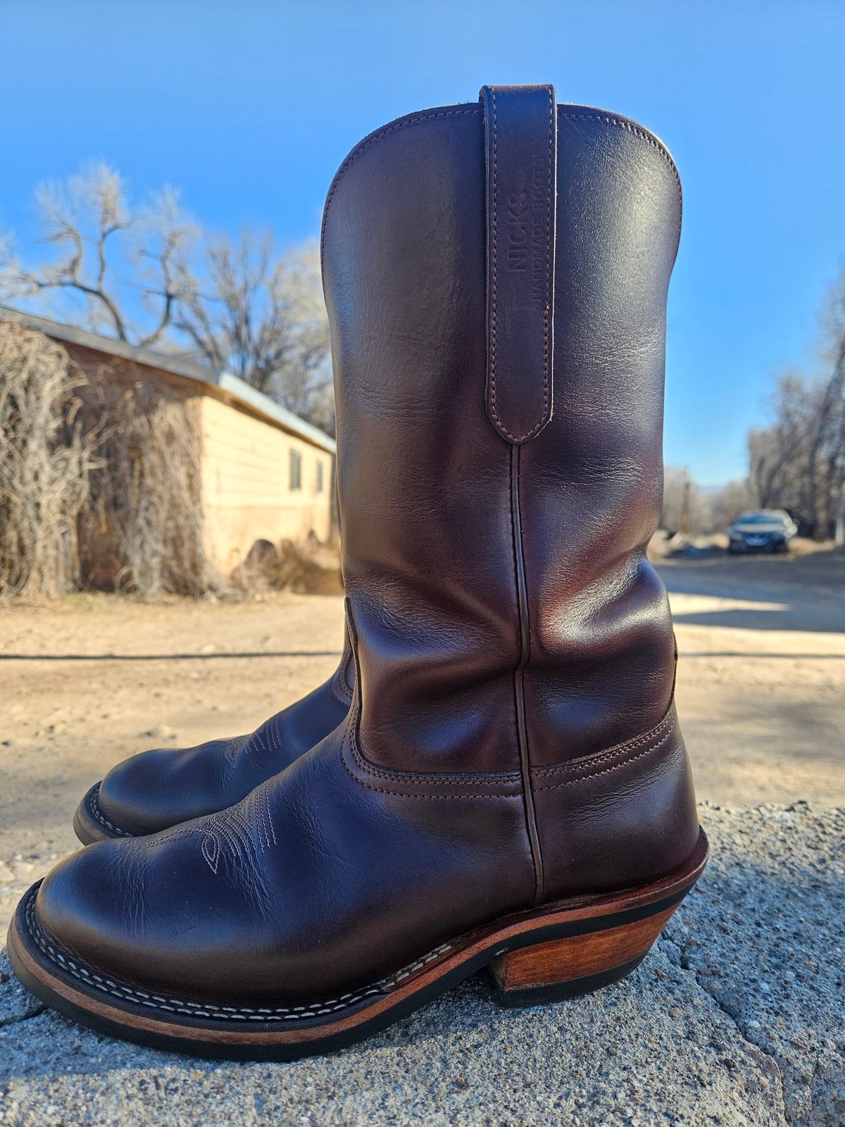 Photo by Sexual_Tyrannosaur on February 4, 2026 of the Nicks Palouse in Seidel 1964 Brown Double Shot & Seidel 1964 Walnut.