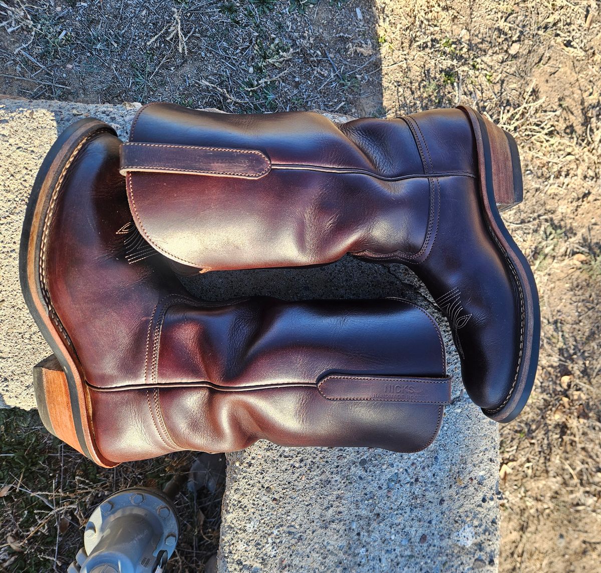 Photo by Sexual_Tyrannosaur on February 4, 2026 of the Nicks Palouse in Seidel 1964 Brown Double Shot & Seidel 1964 Walnut.