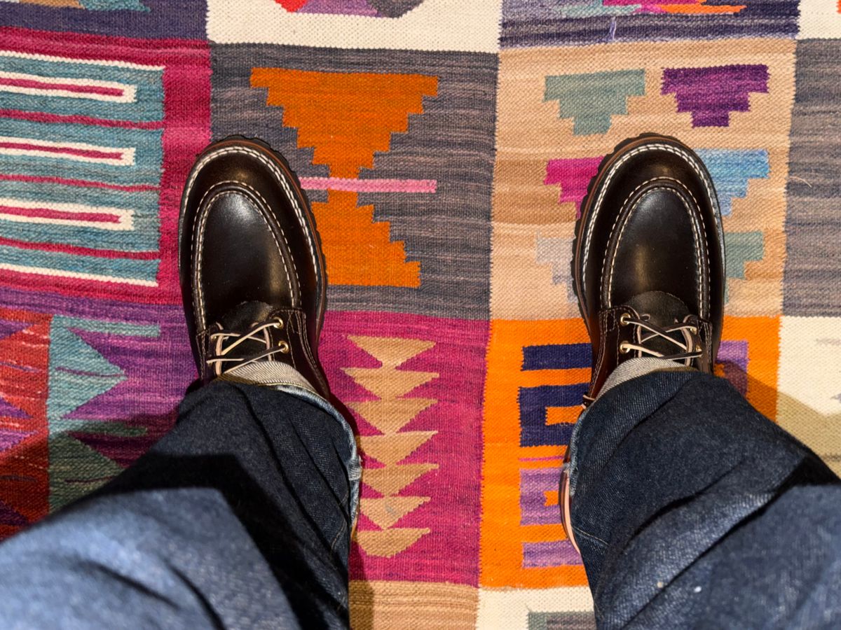 Photo by bootheel on February 18, 2026 of the Nicks MTO in Horween Brown Waxed Flesh.