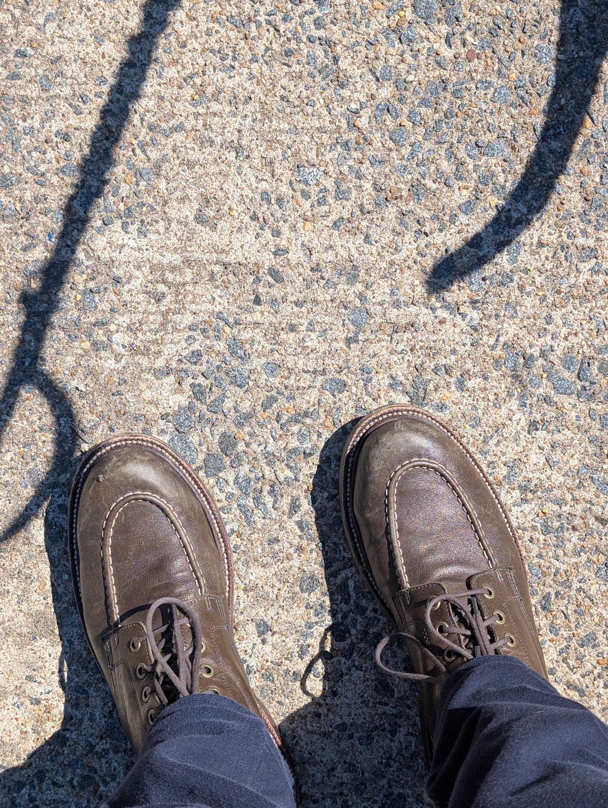 Photo by donkey008 on March 29, 2026 of the Grant Stone Brass Boot in Jungle Kangaroo Maryam Tannery.