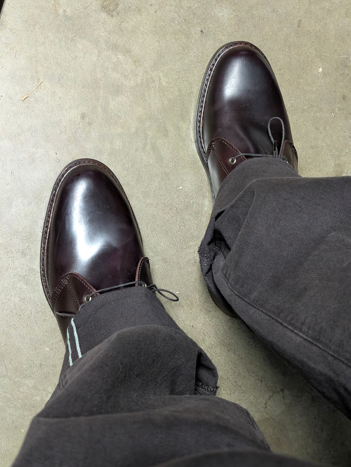 Photo by donkey008 on May 23, 2026 of the Rancourt & Co. Custom Model in Horween Color 8 Shell Cordovan.