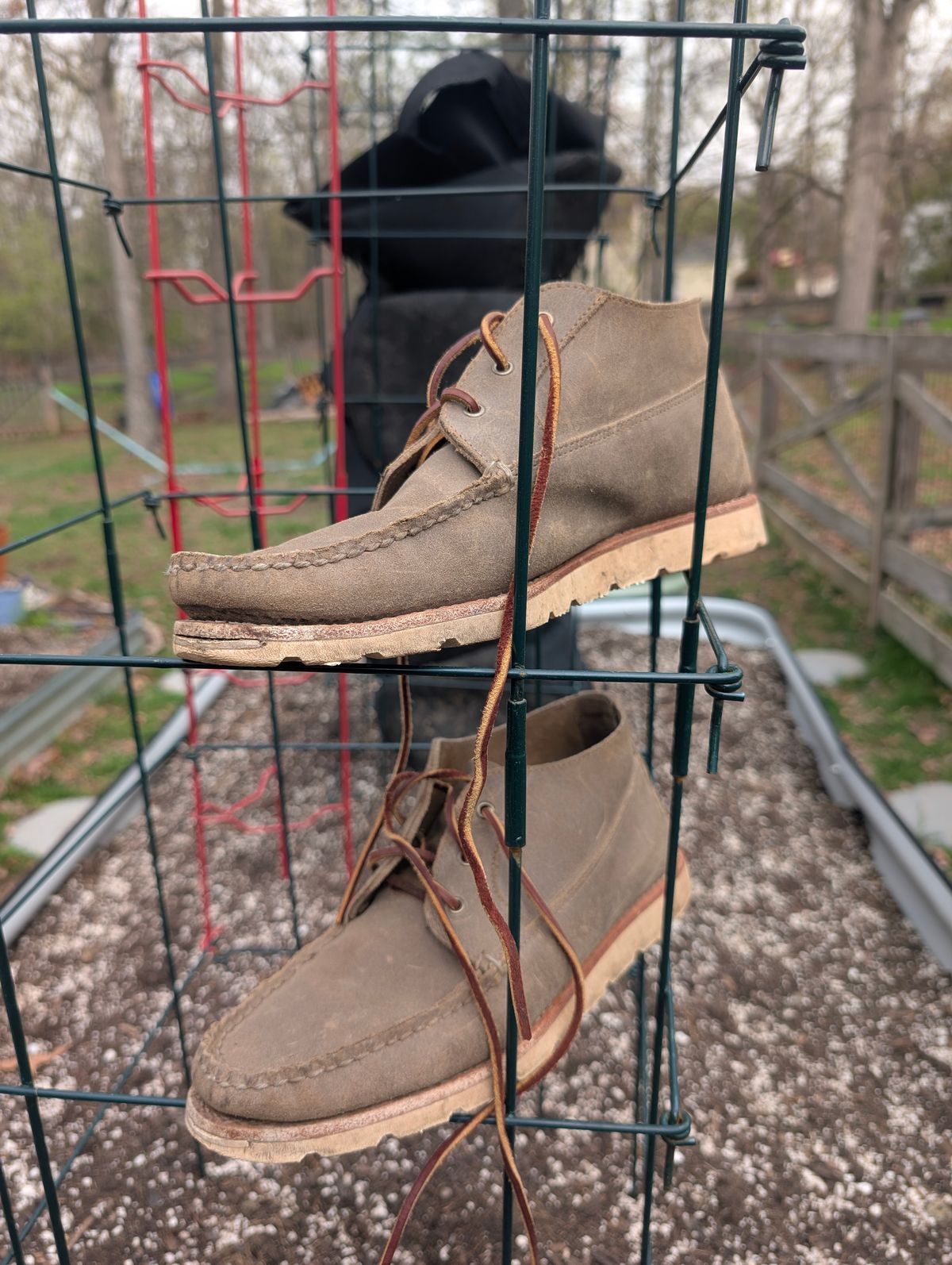 Photo by donkey008 on April 3, 2026 of the Rancourt & Co. Acadia Chukka Redux in C.F. Stead Driftwood Waxy Commander.