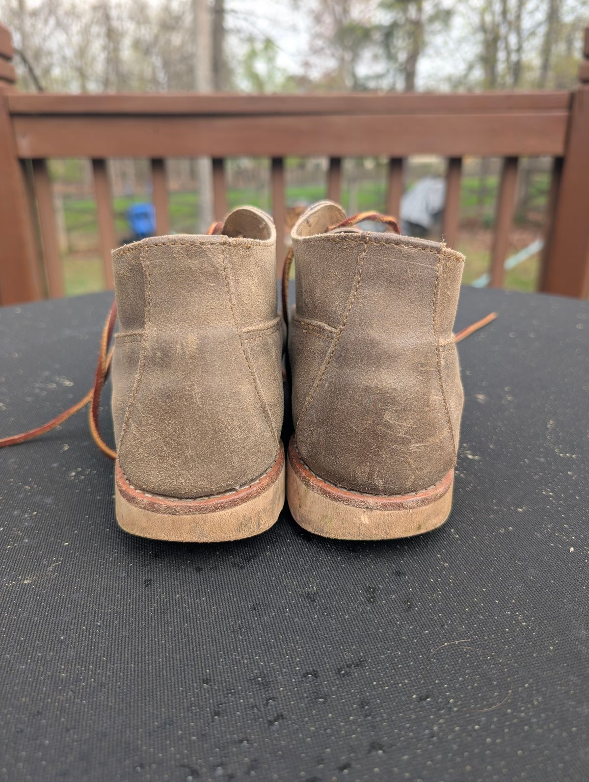 Photo by donkey008 on April 3, 2026 of the Rancourt & Co. Acadia Chukka Redux in C.F. Stead Driftwood Waxy Commander.