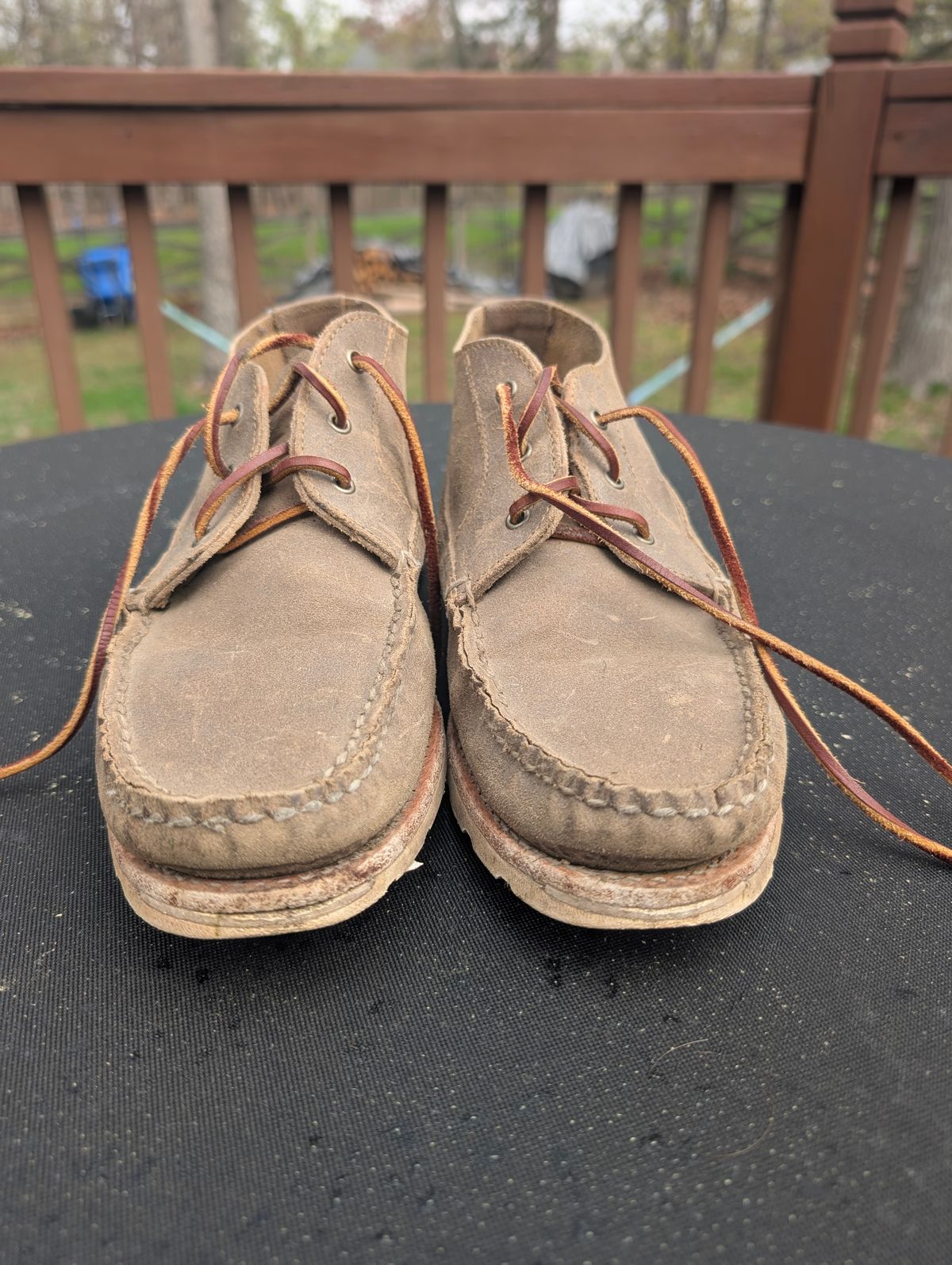 Photo by donkey008 on April 3, 2026 of the Rancourt & Co. Acadia Chukka Redux in C.F. Stead Driftwood Waxy Commander.