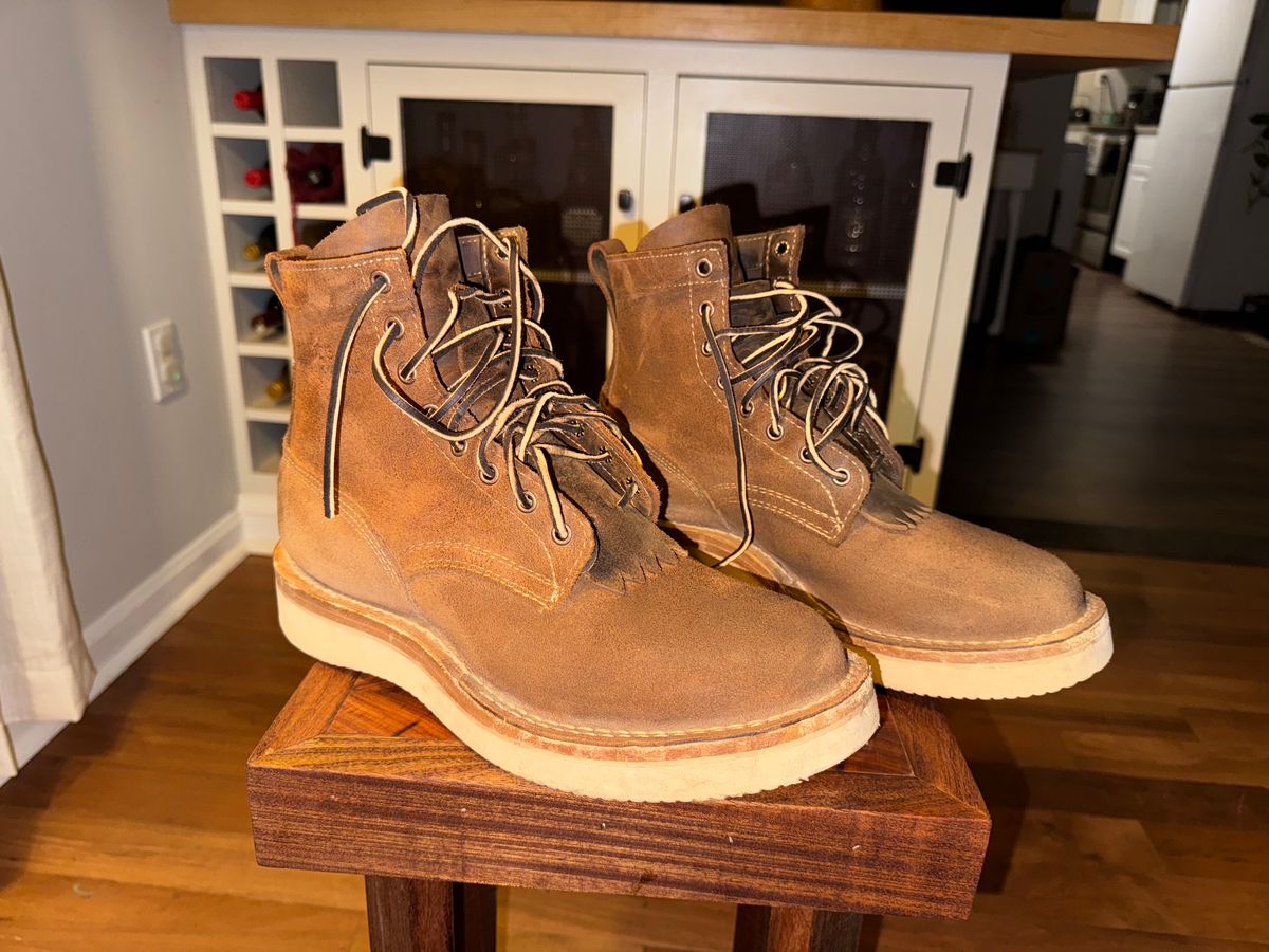 Photo by AFrat on February 21, 2025 of the White's C350-CS in Seidel Distressed Roughout.
