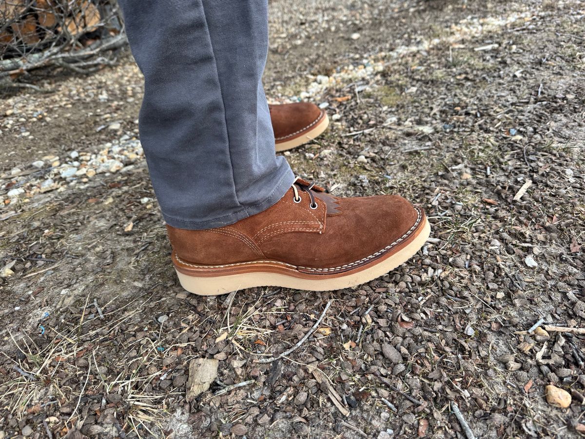 Photo by AFrat on February 18, 2025 of the White's C350-CS in Seidel Distressed Roughout.