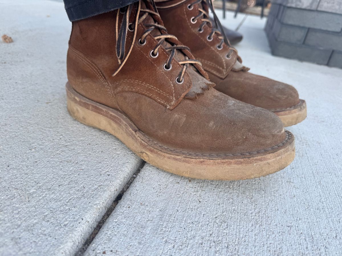 Photo by AFrat on February 28, 2025 of the White's C350-CS in Seidel Distressed Roughout.