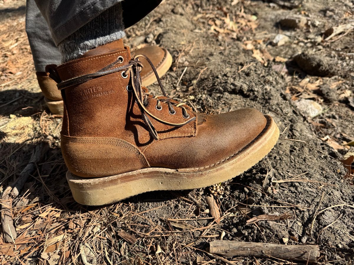 Photo by AFrat on March 3, 2025 of the White's C350-CS in Seidel Distressed Roughout.