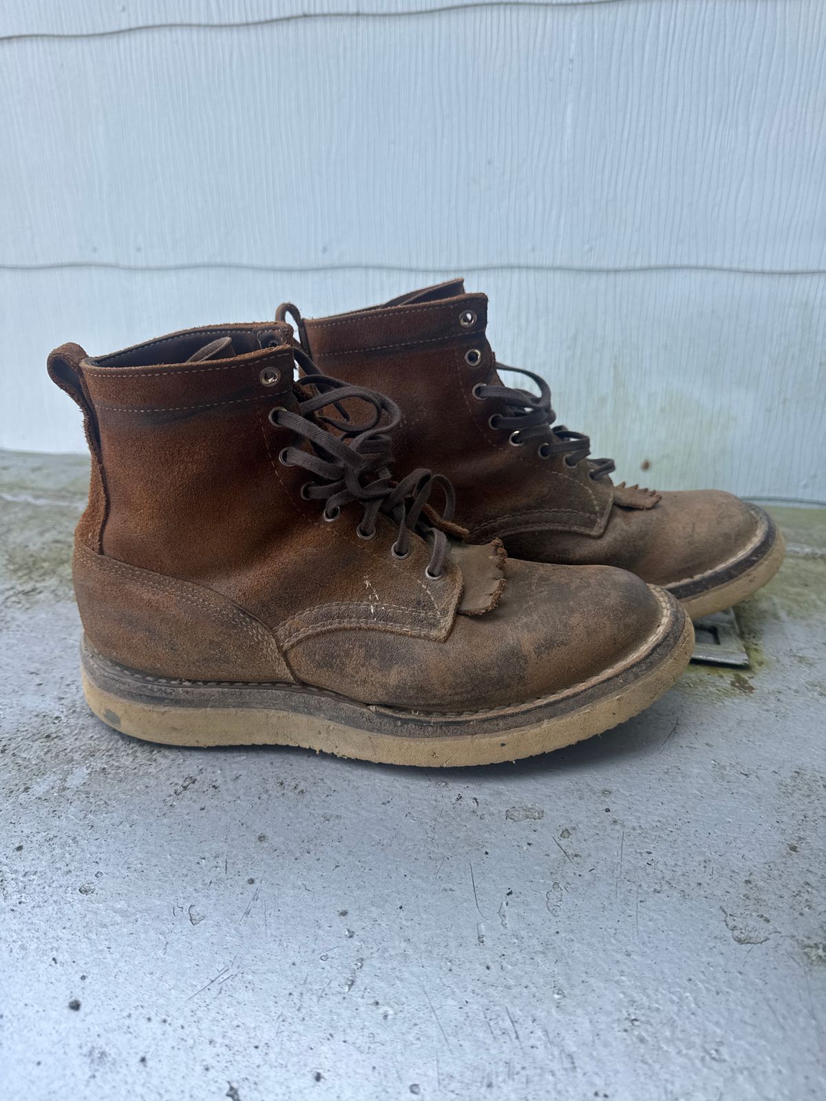 Photo by AFrat on September 1, 2025 of the White's C350-CS in Seidel Distressed Roughout.