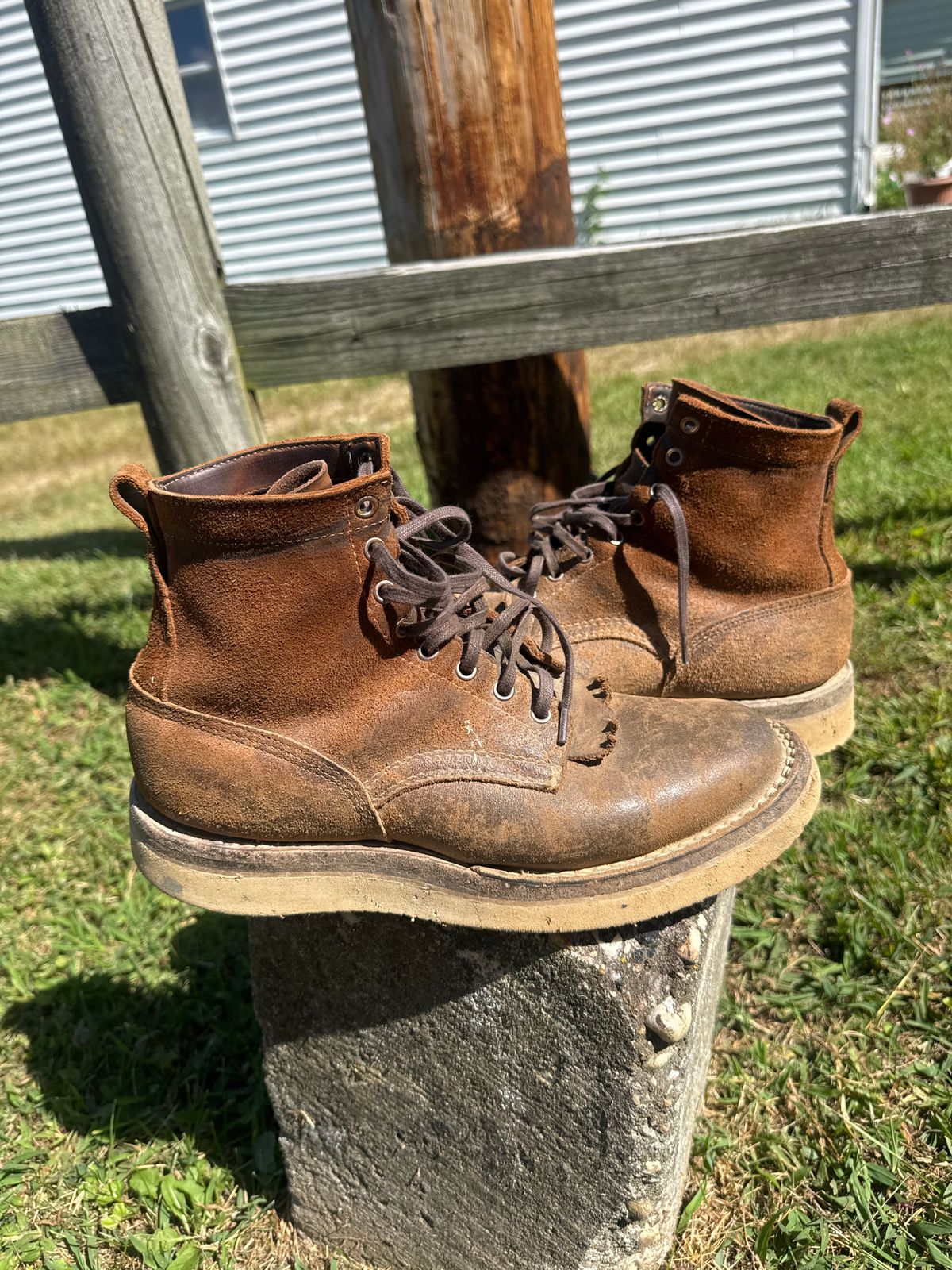 Photo by AFrat on September 1, 2025 of the White's C350-CS in Seidel Distressed Roughout.