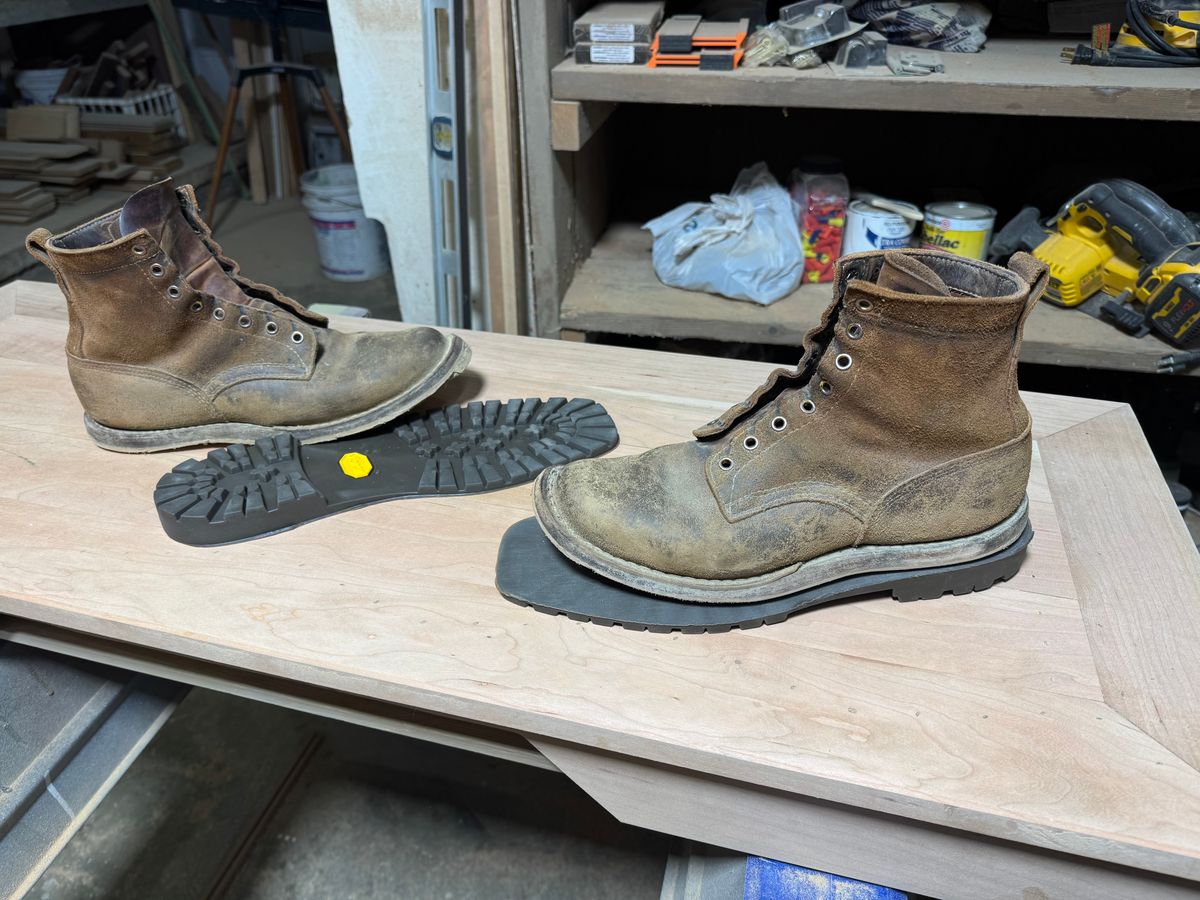 Photo by AFrat on November 4, 2025 of the White's C350-CS in Seidel Distressed Roughout.