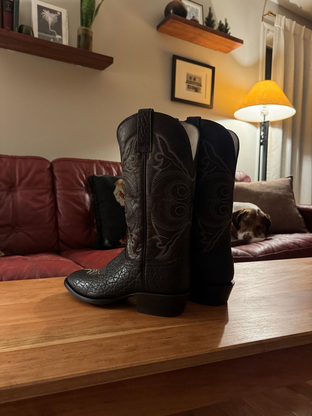 Photo by AFrat on December 10, 2025 of the Hondo 8555 in Brown Bullhide.