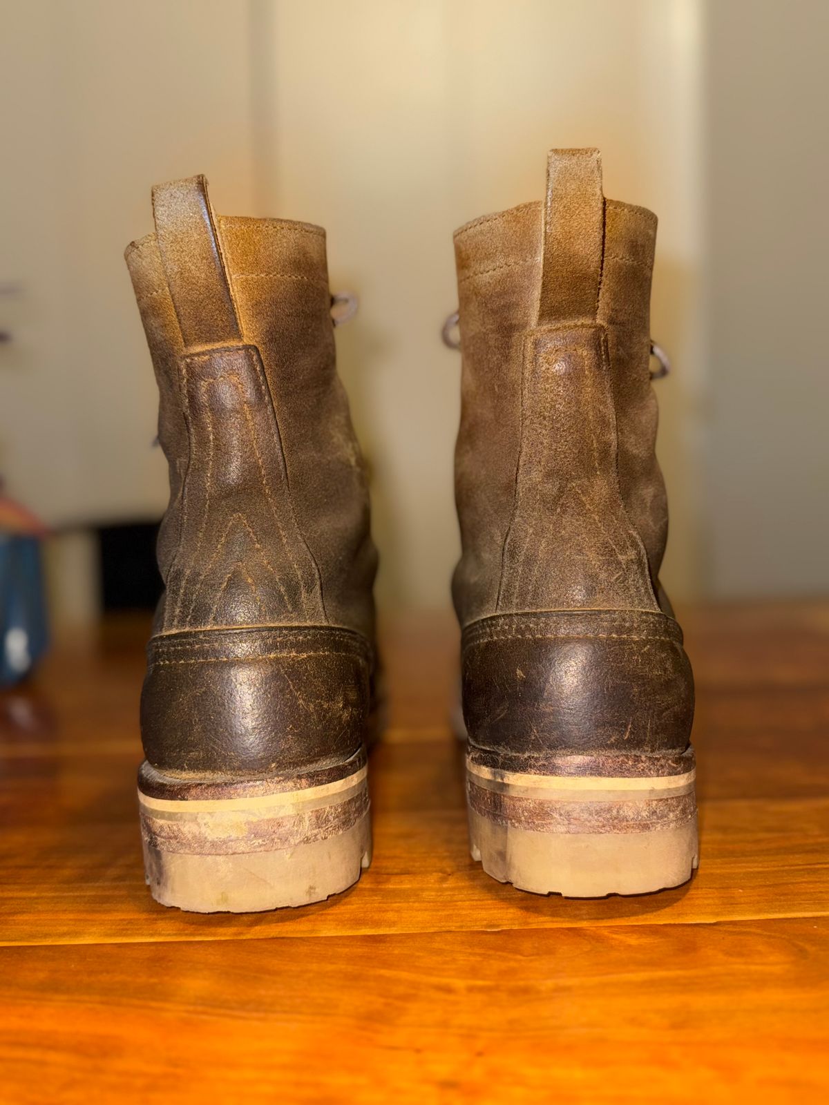 Photo by AFrat on October 6, 2025 of the Nicks Moc Toe in Tasman Leather Group Coyote Roughout.