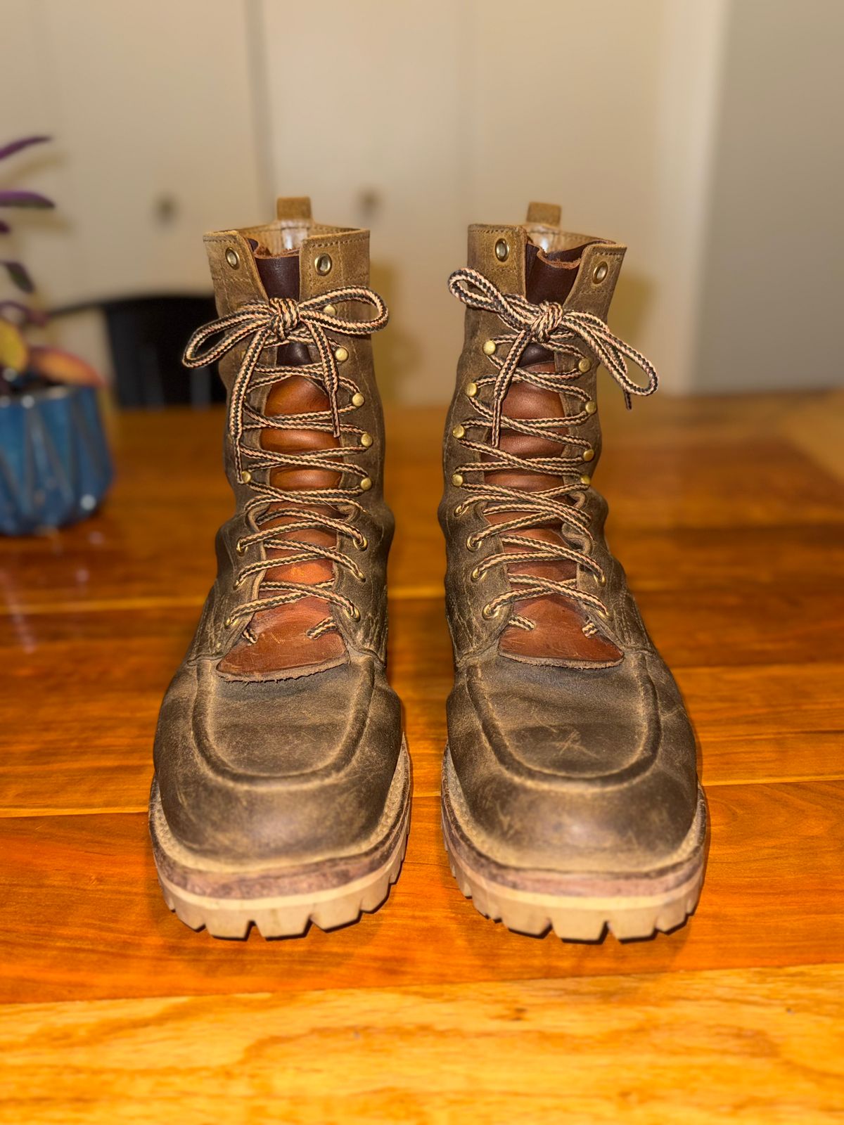 Photo by AFrat on October 6, 2025 of the Nicks Moc Toe in Tasman Leather Group Coyote Roughout.