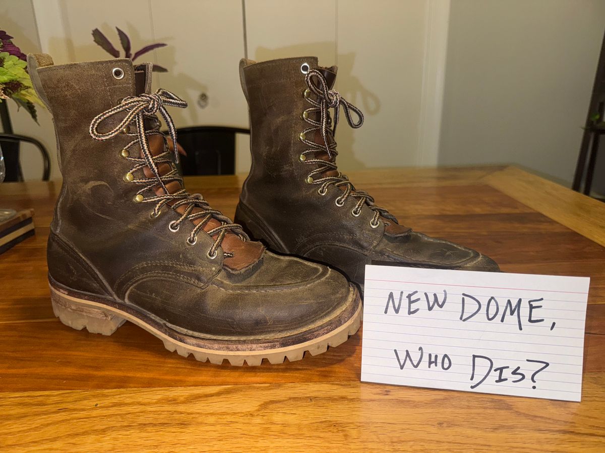 Photo by AFrat on October 6, 2025 of the Nicks Moc Toe in Tasman Leather Group Coyote Roughout.