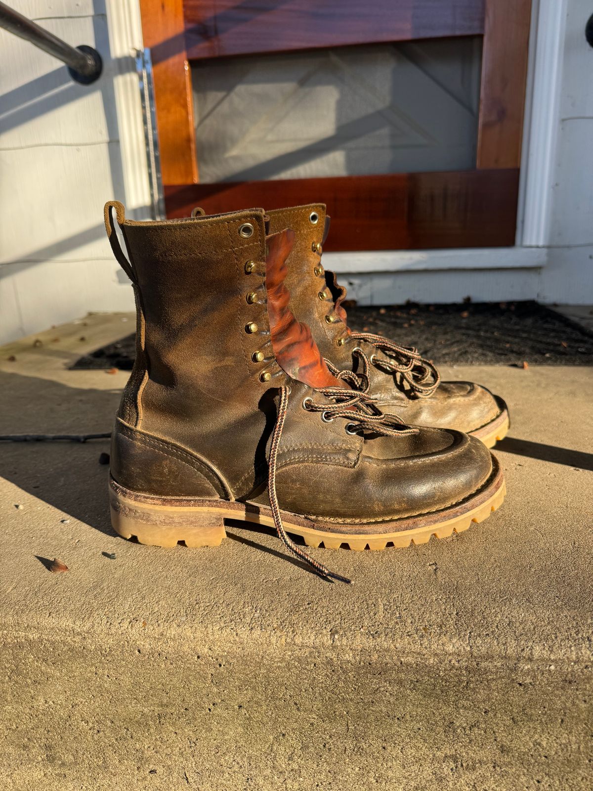Photo by AFrat on October 16, 2025 of the Nicks Moc Toe in Tasman Leather Group Coyote Roughout.