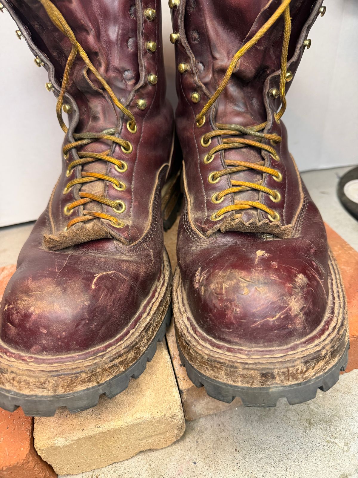 Photo by rhinoaz on January 5, 2026 of the White's Smokejumper in Cxl Burgandy.