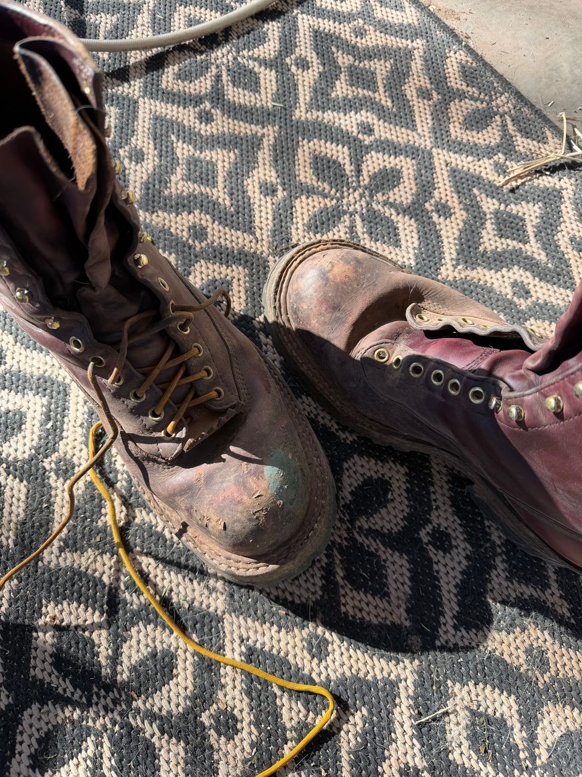 Photo by rhinoaz on March 8, 2026 of the White's Smokejumper in Cxl Burgandy.