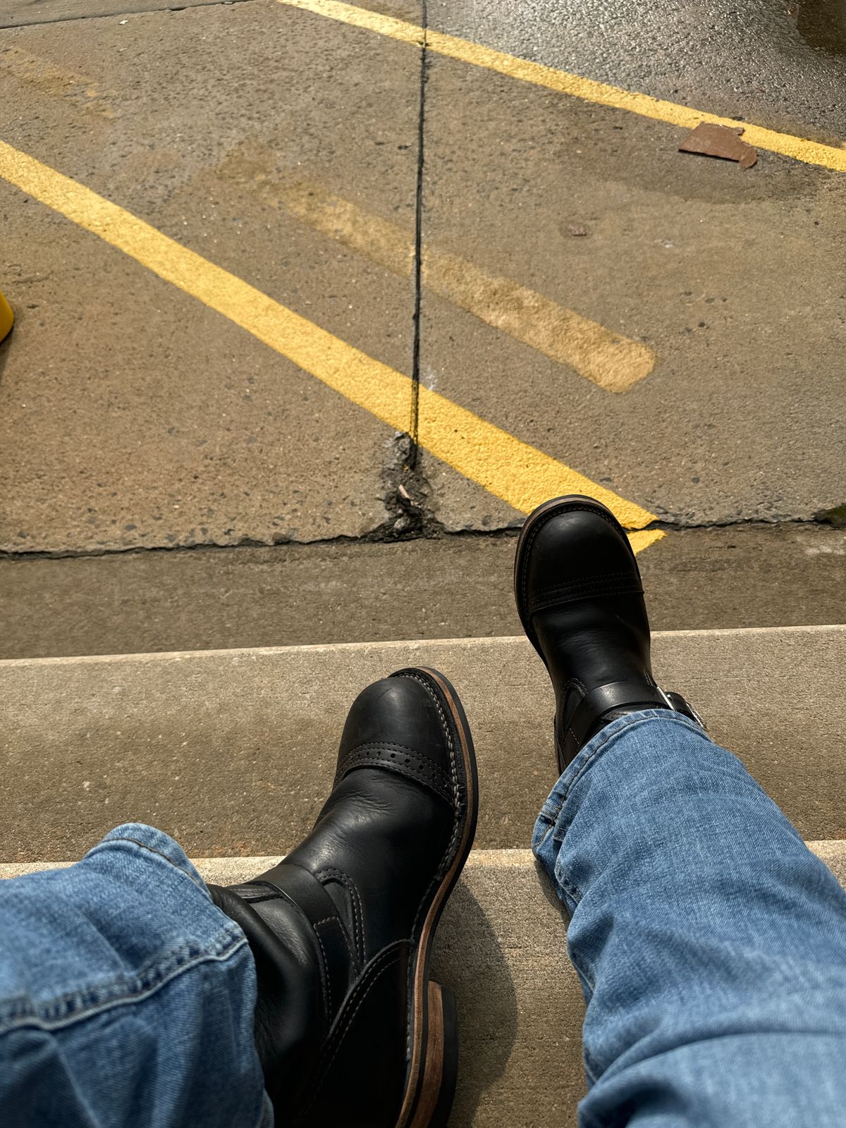 Photo by tonydiaz25 on August 18, 2024 of the Wesco Boss Engineer Boot in Unknown Leather.