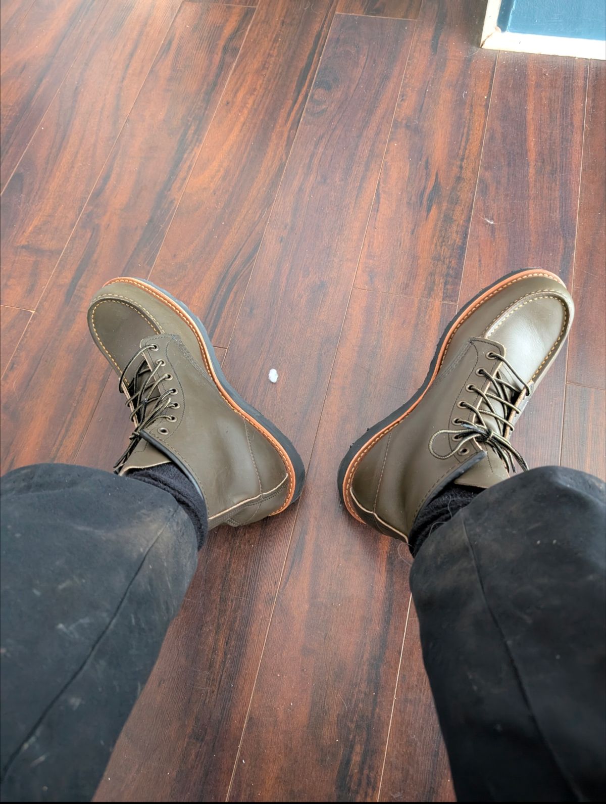 Photo by Spud_Murphy99 on February 26, 2025 of the Red Wing 6-Inch Classic Moc in S.B. Foot Alpine Portage.