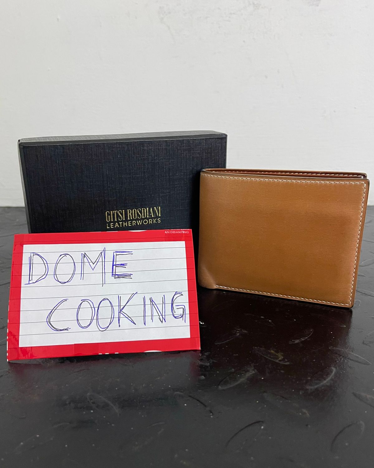 Photo by arnldkt on November 1, 2025 of the GitsiRosdiani Bifold Wallet in Shinki Natural Shell Cordovan & Conceria Walpier Brown Buttero.