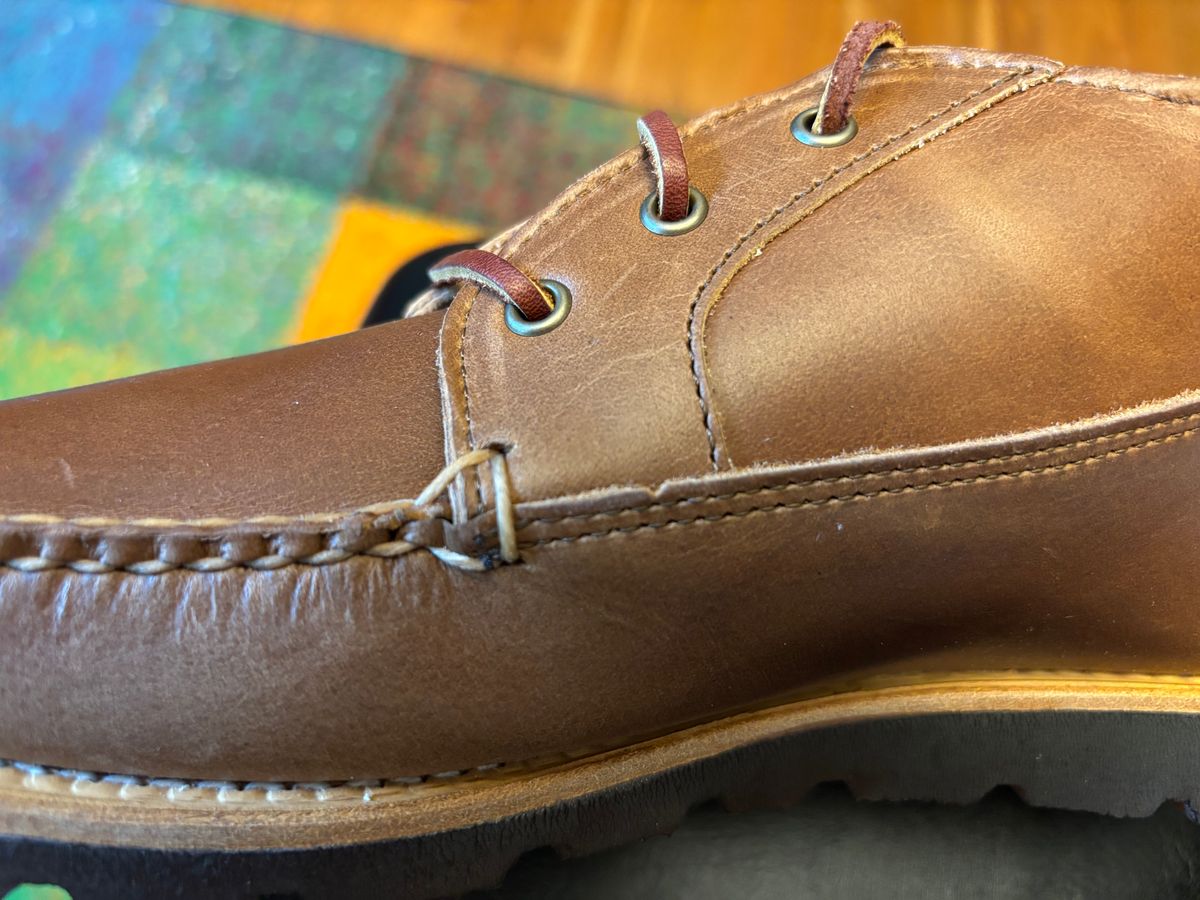 Photo by namawalla on July 29, 2025 of the Rancourt & Co. Acadia Chukka Redux in Horween Natural Chromexcel.