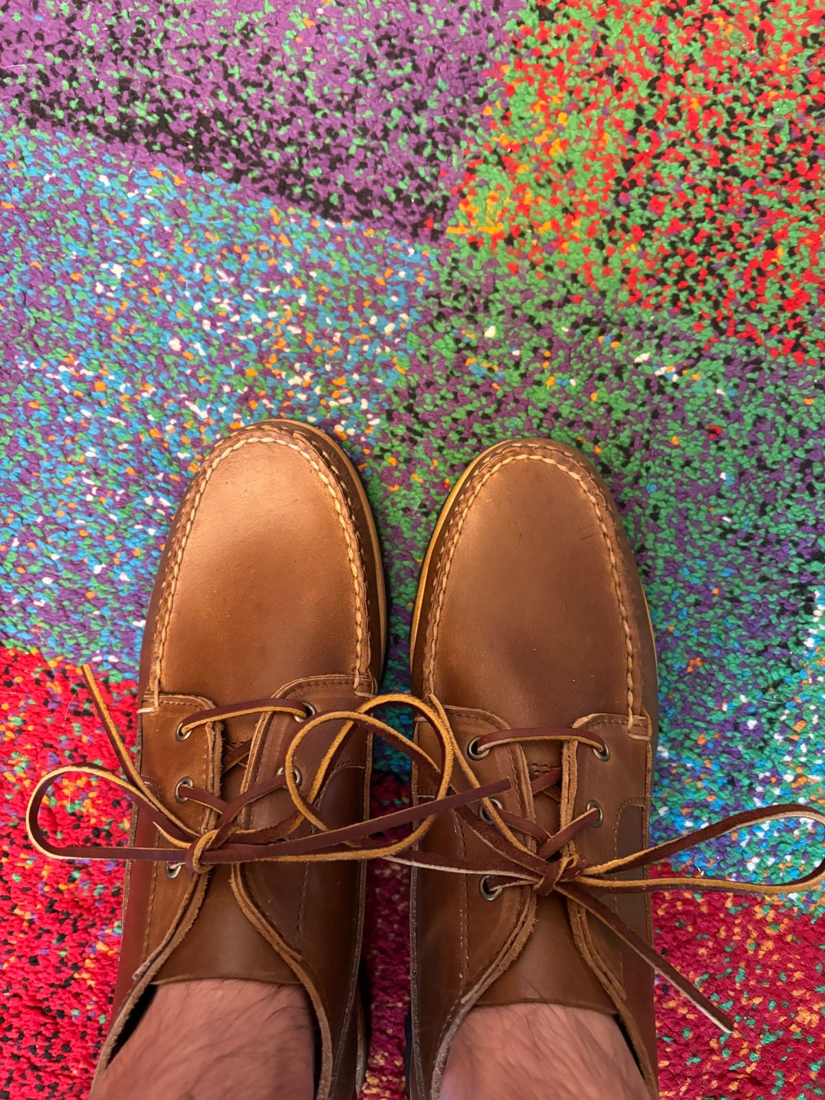 Photo by namawalla on July 29, 2025 of the Rancourt & Co. Acadia Chukka Redux in Horween Natural Chromexcel.