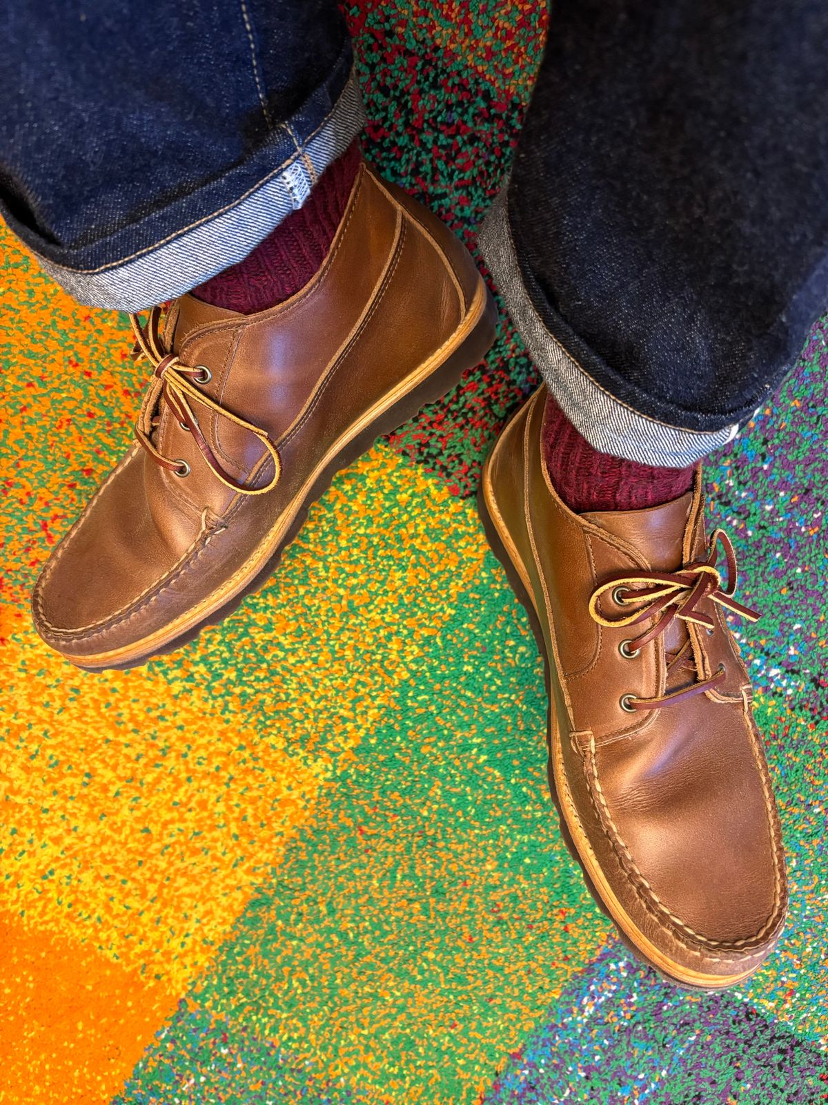 Photo by namawalla on September 2, 2025 of the Rancourt & Co. Acadia Chukka Redux in Horween Natural Chromexcel.