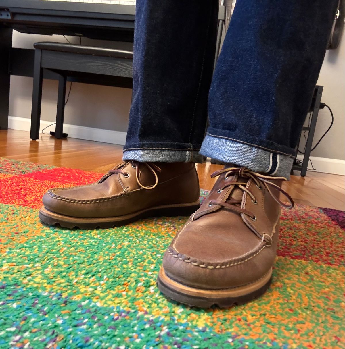Photo by namawalla on September 2, 2025 of the Rancourt & Co. Acadia Chukka Redux in Horween Natural Chromexcel.