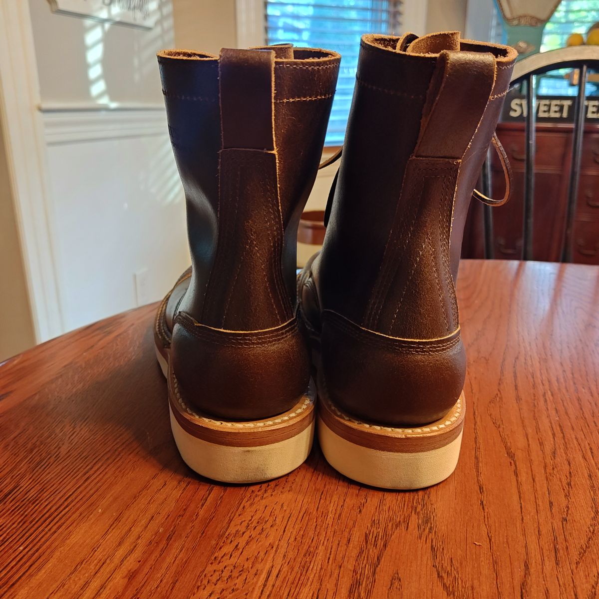 Photo by Spo1800 on October 2, 2025 of the White's Bounty Hunter in Horween Cinnamon Waxed Flesh.