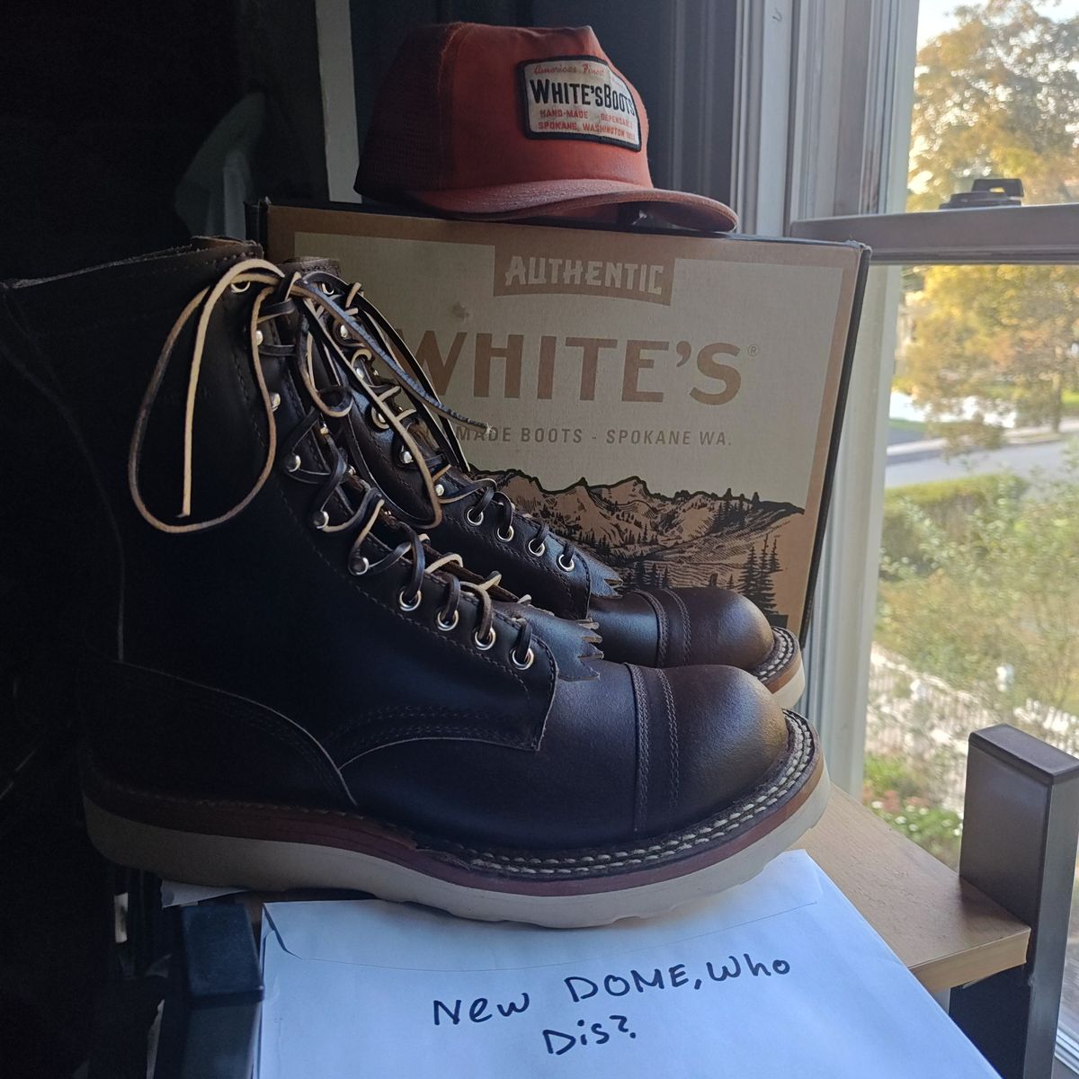 Photo by Spo1800 on October 2, 2025 of the White's Bounty Hunter in Horween Cinnamon Waxed Flesh.