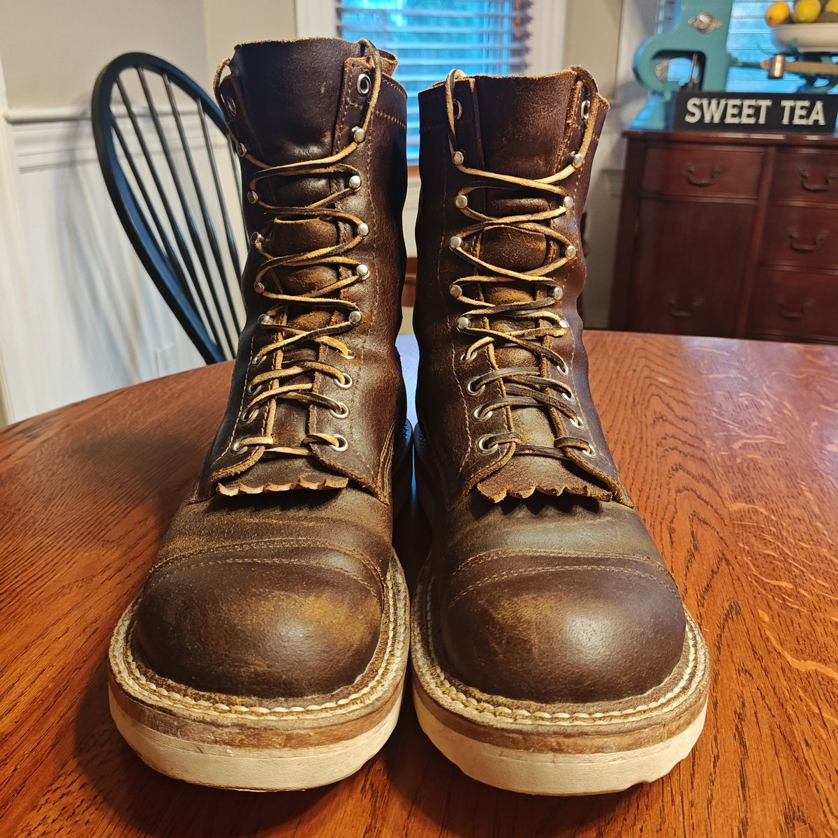 Photo by Spo1800 on October 7, 2025 of the White's Bounty Hunter in Horween Cinnamon Waxed Flesh.