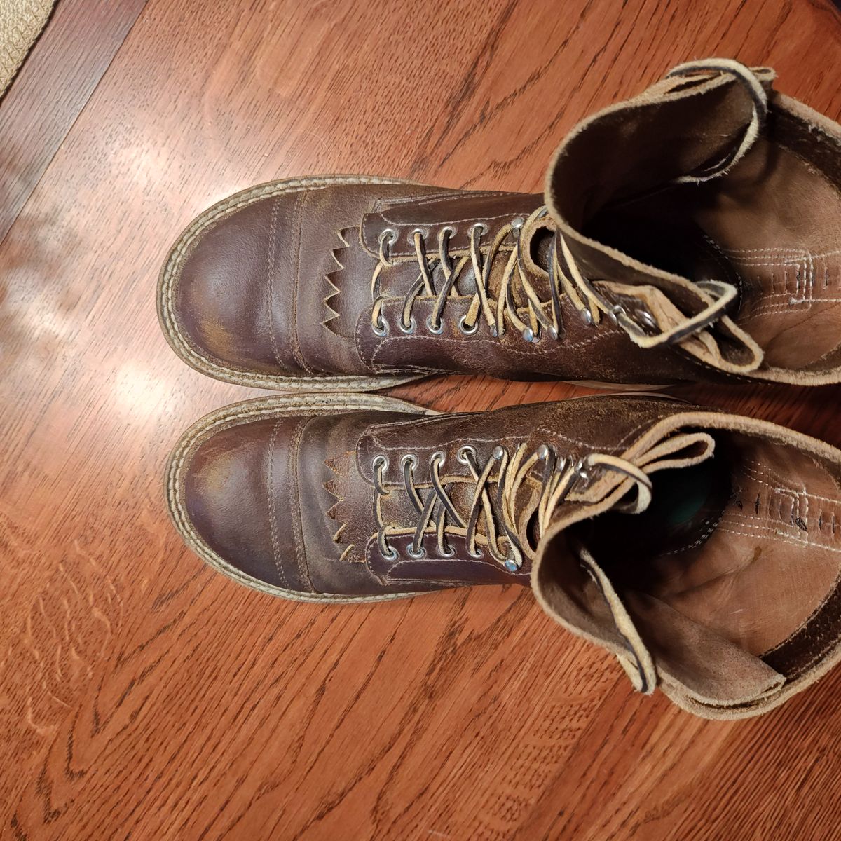 Photo by Spo1800 on October 7, 2025 of the White's Bounty Hunter in Horween Cinnamon Waxed Flesh.