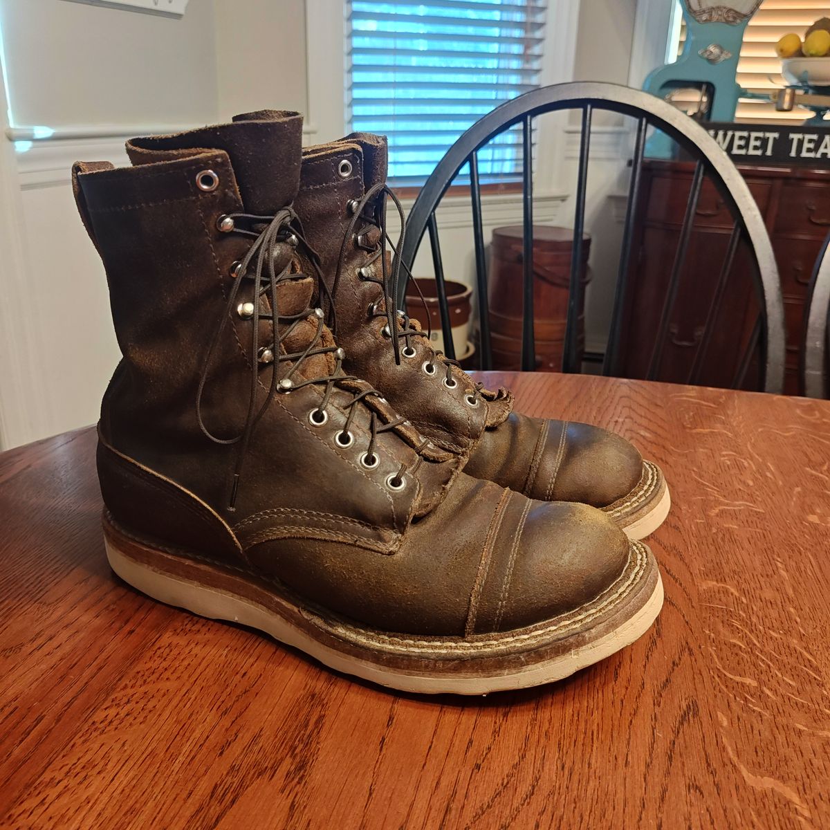 Photo by Spo1800 on November 1, 2025 of the White's Bounty Hunter in Horween Cinnamon Waxed Flesh.