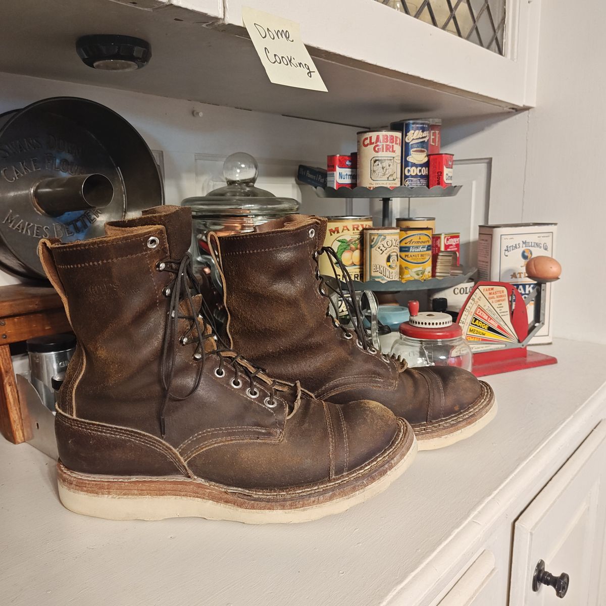 Photo by Spo1800 on November 1, 2025 of the White's Bounty Hunter in Horween Cinnamon Waxed Flesh.